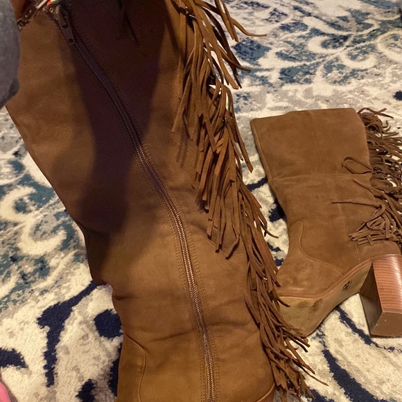 Gianni Bini Fringed Boots 